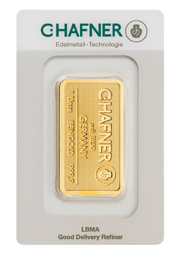 1 Unze C. Hafner Goldbarren