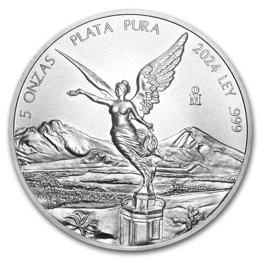 5 Unzen Silber Mexico Libertad 2024