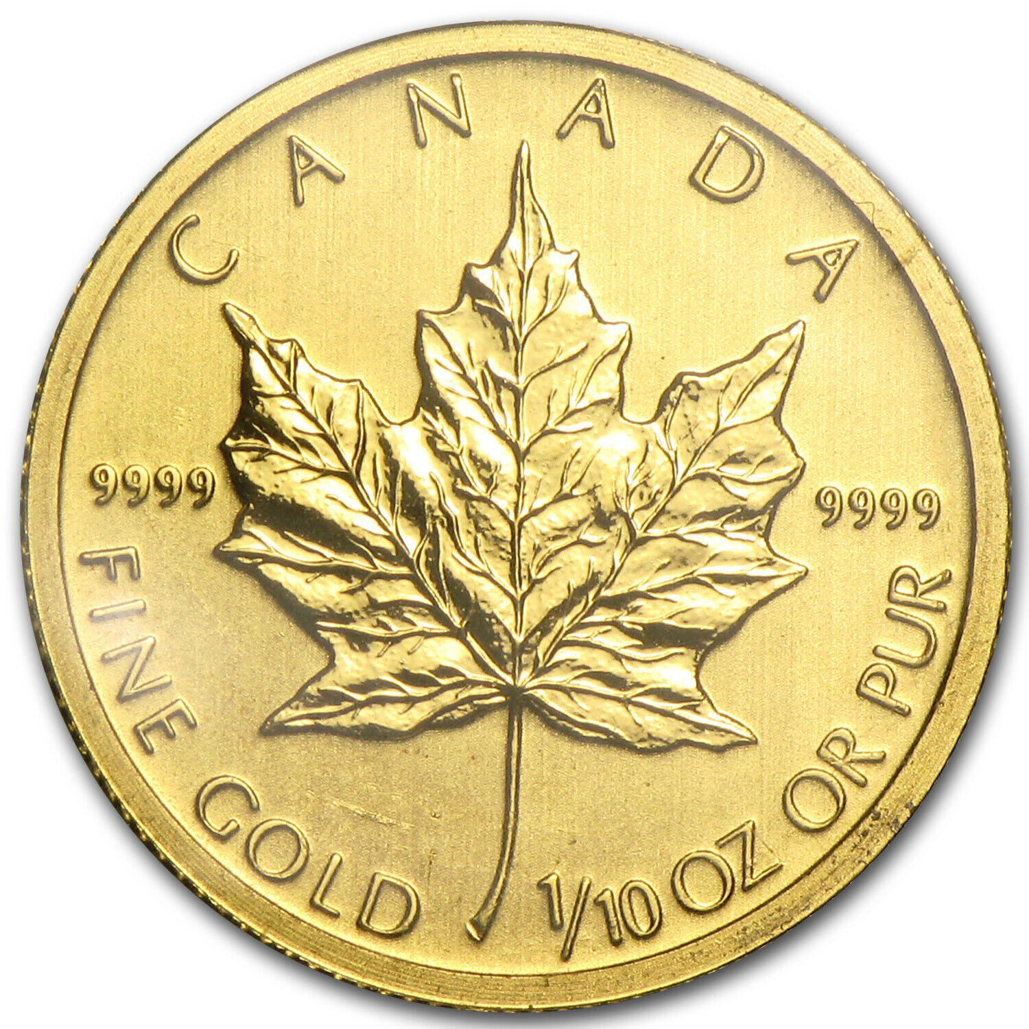 1/10 Unze Maple Leaf, verschiedene Prägejahre Goldmünze