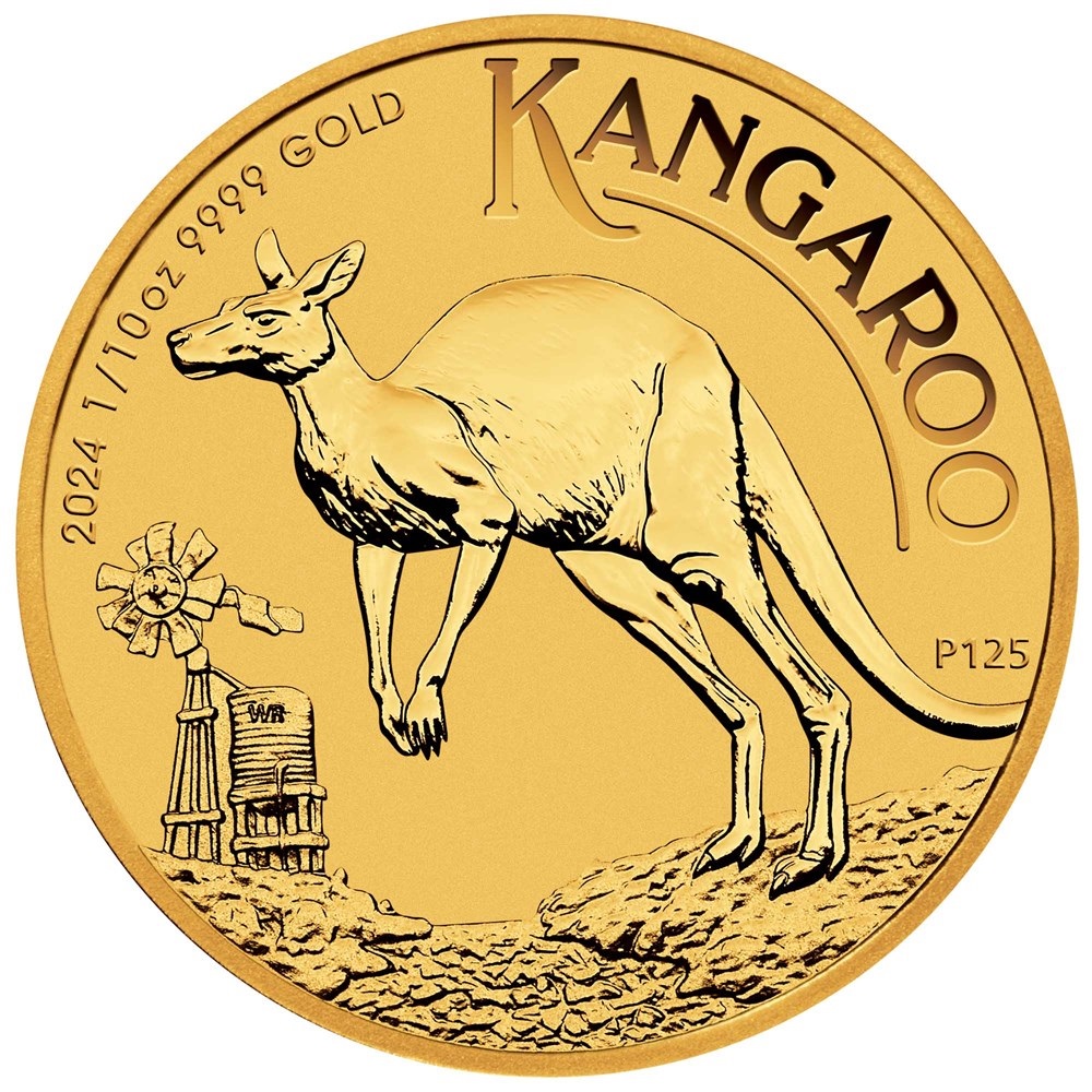 1/10 Unze Australian Kangaroo Goldmünze 2024