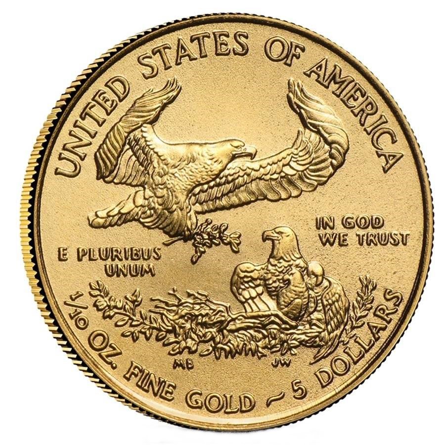 1/10 Unze American Eagle Gold, verschiedene Prägejahre